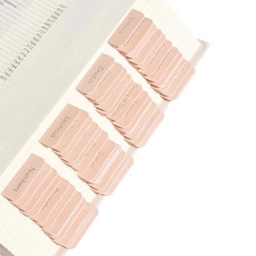 Mr. Pen- Laminated Bible Tabs, 75 pcs, Easy-to-Read & Apply - color: Metallic Gold Lettering