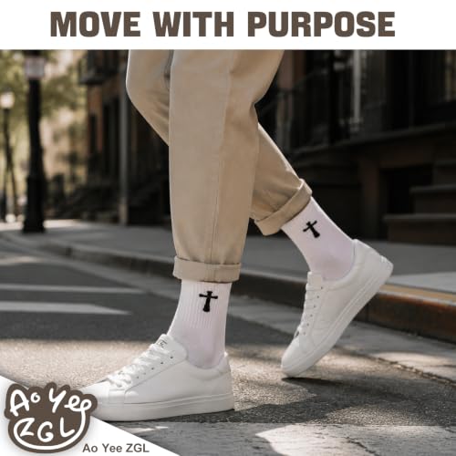 24 Pairs Verses Cross Prayer Socks,Christians Gifts for Men
