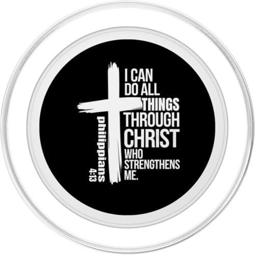 Christian Inspirational Cross Design PopSockets PopGrip for MagSafe - style: Magnetic PopGrip