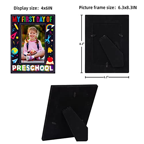 WaaHome My First Day of Preschool Picture Frame 2026, 4x6 Preschool Frame - color: 7-Back to School Preschool 4x6
