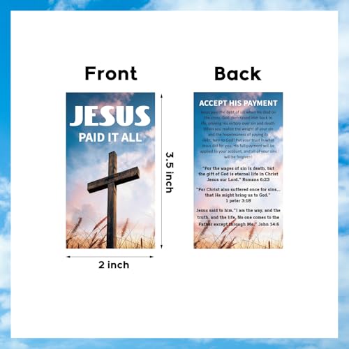 240 PCS Gospel Tract Card 3.5 x 2 Inches 12 Styles - color: Inspiration
