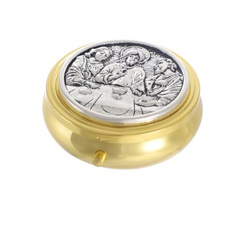 KOMI PYX for Communion Host Catholic, Last Supper Keepsake Catholic Box