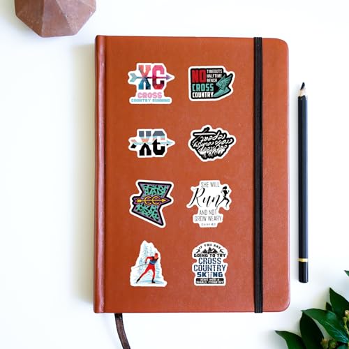 126Pcs Cross Country Stickers Pack, Aesthetic Vinyl Waterproof Sticker Decals for Water Bottle,Laptop,Phone,Skateboard,Scrapbooking,Bumper Decor for Fans for Party Supply Decor…