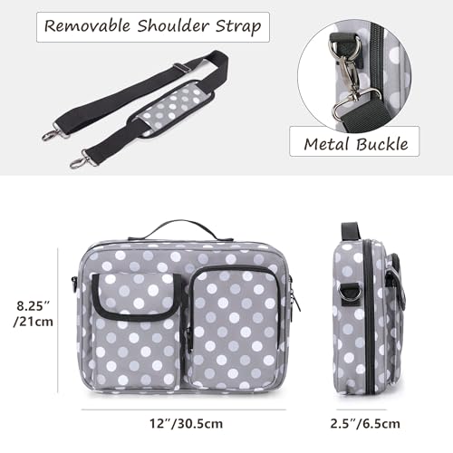 LUXJA Bible Bag with Detachable Pen Holder and Shoulder Strap