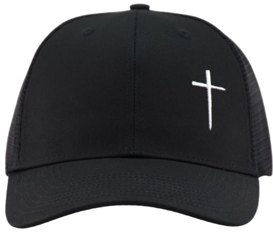 TSSGBL Various Gift Hats for Men - M L XL XXL Big Head Fit, Adjustable Mesh Trucker Ball Cap, Ideal Gifts - color: Black ( Cross ), size: XX-Large-3X-Large