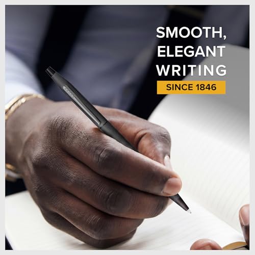 Cross Classic Century Brushed Black Ballpoint Pen, Medium Point, Black Ink - color: Brushed Black