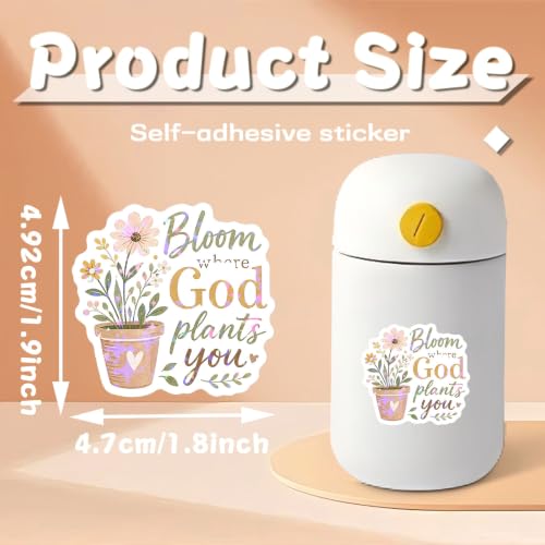 100PCS Vintage Christian Stickers Water Bottles Stickers - color: Vintage