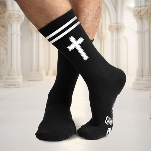Pastor Appreciation Gifts - Pastor Socks for Men, Spiritual Gift for Pastor - color: I'm Praying_black
