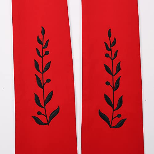 BLESSUME Church Clergy Pastor Reversible Stole - color: Red and White 2