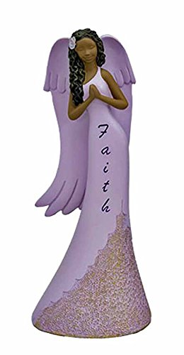Positive Image Gifts Faith Prayer Angel in Purple African American