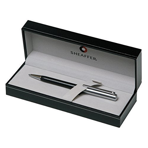 Sheaffer Intensity Carbon Fiber Ballpoint Pen with Chrome Cap and Trim - color: Carbon Fiber & Chrome, style: Ballpoint Pen