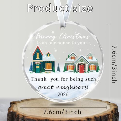 Christmas Ornaments Neighbor Gifts Merry Christmas from Our House to Yours - color: Neighbors
