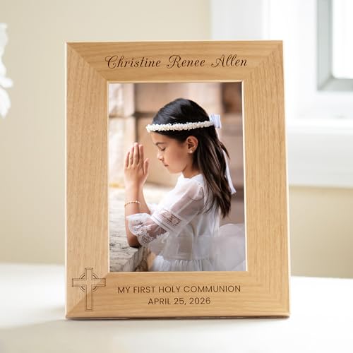 Lifetime Creations First Communion Frame 5x7, Confirmation Boys Gift - color: Custom - Option B, size: 5" x 7" Portrait