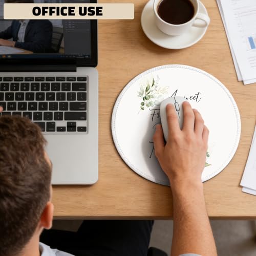 A Sweet Friendship Refreshes the Soul Christian Mouse Pad with Stitched Edge Non-Slip, Proverbs 27:9 Bible Verse Mouse Mat for Computer Laptop Home Office Desk Accessories 8.6x8.6 in - color: Christian-Mouse Pad-Proverbs 27:9 E