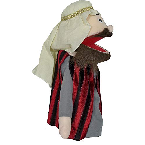 18" Bible Rich Man Puppet, Brown Hair
