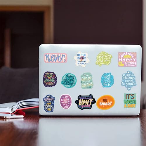 100 Pcs Motivational Stickers,Affirmation Positive Inspirational Sticker for Adults Students Vinyl Decals for Water Bottles Laptops Journal Computer Supplies - color: Affirmation