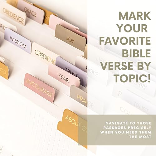 Topic Bible Tabs: 150 Tabs, 24 Topics for Verse Marking - color: Original