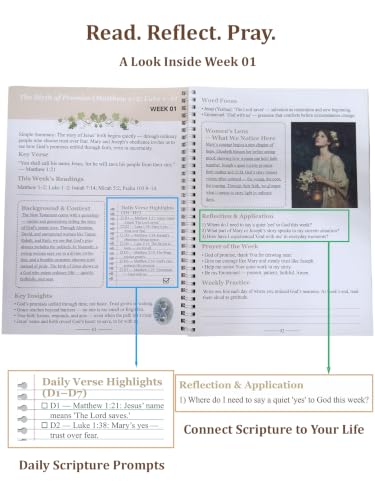 Bible Study Guide for Women, 52-Week, Spiral-Bound - color: Thematic Guide