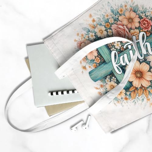 Christian Tote Bag Jesus Religious Reusable Bible Bags for Shopping Work Travel Church Christian Gift Totes - color: Tote-13