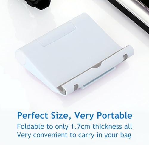 Cell Phone Stand 2 Pack, Desktop Holder for Phones & Tablets (2, White) - color: White
