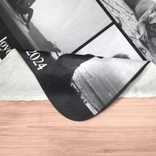inkArts Custom Blanket with Photo, Personalized Blanket, Customized Photo Blankets, Customizable Picture Blankets, Personalized Photo Gifts for Women Men Mom Dad Baby Kid Family Pet - color: 6 Photos-3