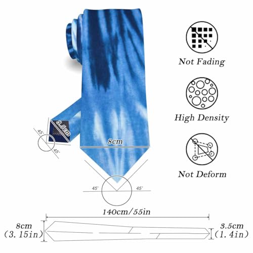funny Ties for Men Business Novelty Men's Neckties for Festival Holiday Party Valentine's Day Wedding Christmas - color: Tie Dye Black