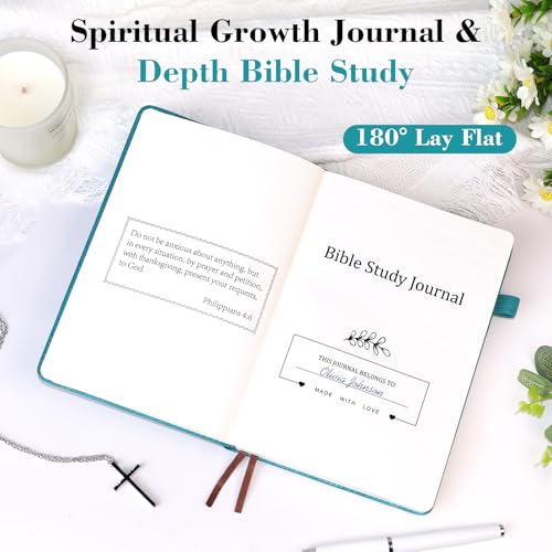 Bible Study Journal Scripture Notebook - Christian Note Taking Kit with Guided Prompts - Inspirational Religious Gifts - Faith Based Stationery Supplies for Church Notes(Burgundy) - color: Burgundy