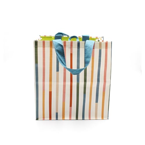 Earthwise Reusable Grocery Bags – Gift Totes, Foldable & Water‑Resistant Shopping Bags, Durable Multi‑Use Eco Bags with Spring Designs (6 Pack)