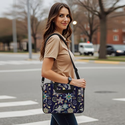 RICHEN Messenger Bag Carrying Case Sleeve with Handle Accessory Pocket Fits Laptops/Notebook/ebooks/Kids tablet/ipad (11-13.3 inch, Stars) - color: Stars, size: 11-13.3 inch