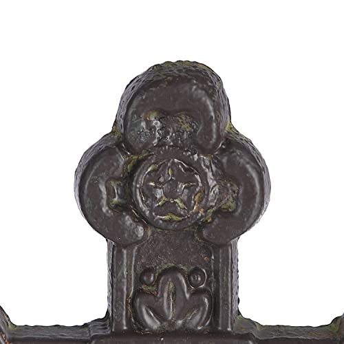 Retrome 8.5" H Cast Iron Wall Cross Home Decor, Green……