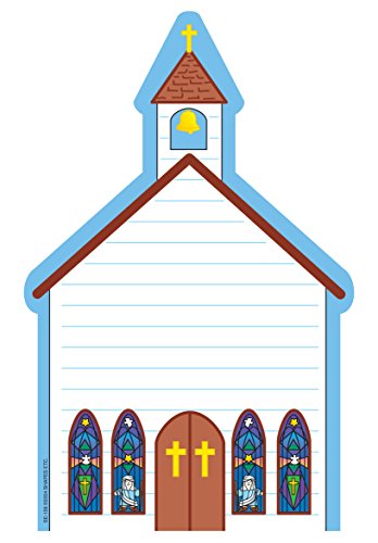 SHAPES ETC. Church Large Notepad