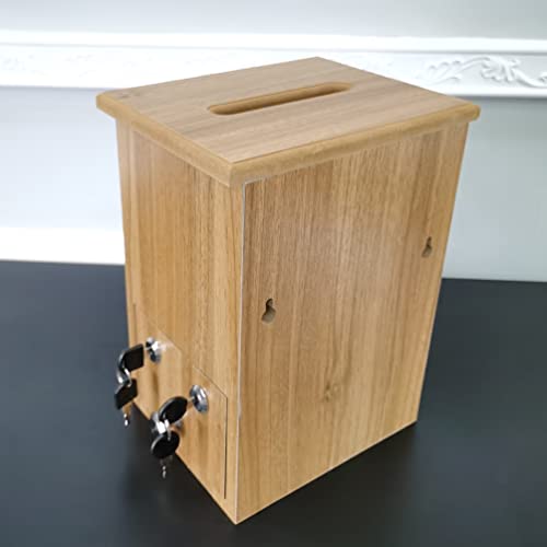 Engineered Wood Tithes Offering Box Cross Christian Church Knock-Down Wood Donation Boxes, Collection Boxes,Charity Boxes 11.8 inche Wide x 9.5 inches deep x 15.8 inches Height 21396-KD-NPF