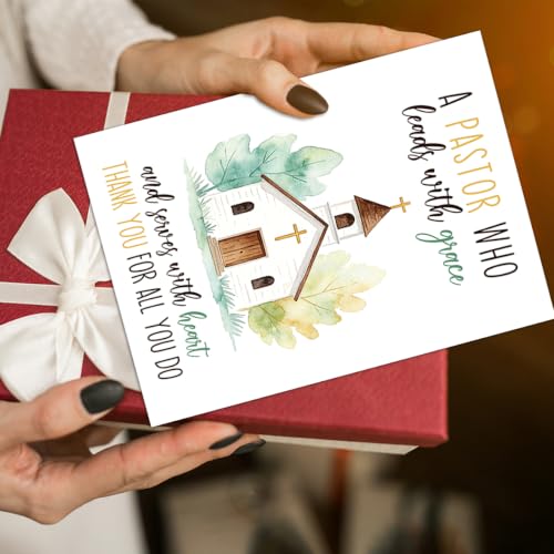 Pastor Appreciation Card, Thank You Pastor Card from Church Family - color: BK-144