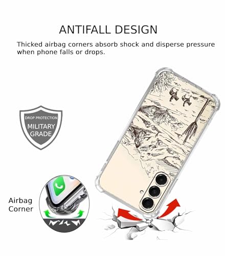 Vintage Cowboy Case for Samsung Galaxy A17,Abstract Wild West Landscape Painting,Cool Trendy Soft TPU Case,SA17 - color: Vintage Cowboy, size: Samsung Galaxy A17