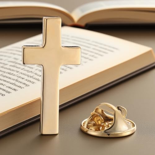 Cross Lapel Pin for Men Jesus Pin Faith Jewelry Religious Christian Latin Ornate Brooch - color: A2:cross pin