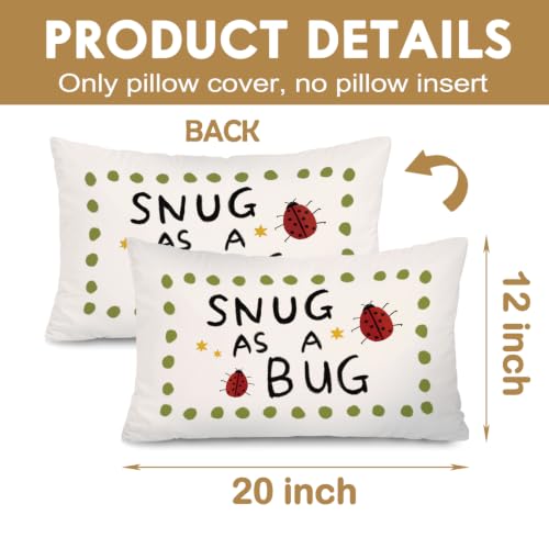 Ladybug Room Decor Ladybug 12x20 Pillow Cover, - color: Ladybug