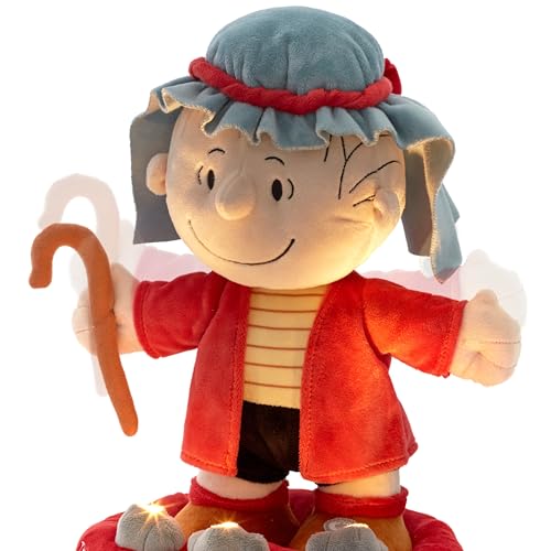 Hallmark Peanuts Plush with Sound, Motion and Light (Shepherd Linus) - style: Linus in Shepherd Costume