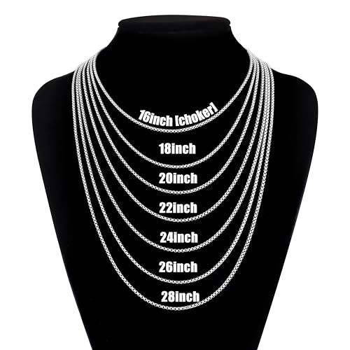 Fiusem Beveled Edge Cross Necklace for Men - size: 18 inches, style: Silver cross: 1.4"*0.8"