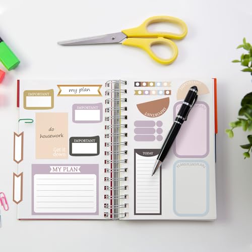 Ctosree 24 Sheets Planner Stickers with Tweezer to Do List, Neutral Color - color: Neutral Color