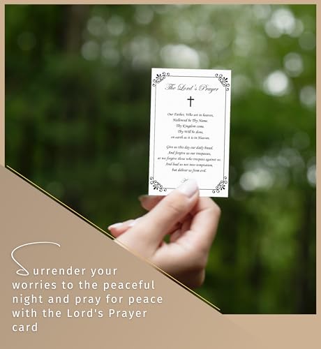 Guardian Angel Prayer Card - Laminated Guardian Angel Card, Baptism Prayer Card, The Lord's Prayer - Made in Italy Guardian Angel Prayer Card Set for Parents and Grandparents - Total 3 Items