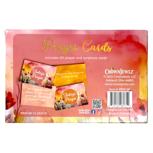 CrownJewlz Christian Bible Verse Prayer Cards, Garden Inspo Lemons & Birds - style: Garden Inspired Lemons & Birds