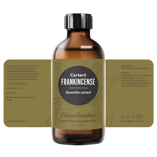Edens Garden Frankincense- Carterii Essential Oil- 100% Pure 118 ml (4 oz) - size: 4 Fl Oz (Pack of 1)