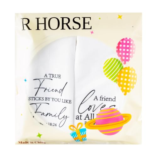 R HORSE 5 Pack Christian Friendship Kitchen Dish Towels - color: Christian Friend