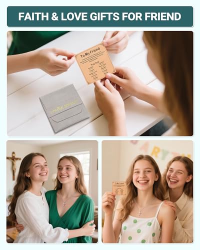 UPROMI To My Friend/Sister in Christ/Granddaughter/Daughter/Niece Gifts - style: To My Friend