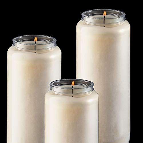 Rambue 9 Day Memorial Candles, 9 Pack, 7” White Prayer Candles - size: 9 Pack