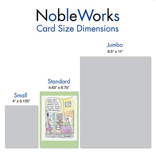 NobleWorks Funny Get Well Soon Cartoon Greeting Card w/Envelope C3299GWG - style: Insurance Card
