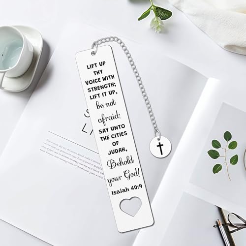 Inspirational Religious Gifts for Women Men Christian Scripture Bookmark Christian Gifts Inspirational Gift Catholic Spiritual Baptism Gift for Mom Dad Sister Friend Book Lovers Book Accessories - color: Inspirational Bookmark