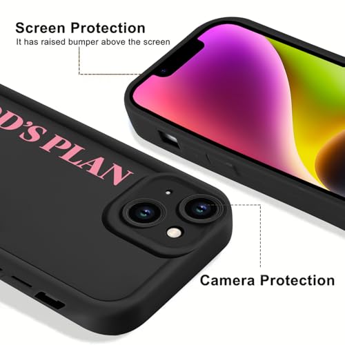 Stylish God's Plan Isaiah 60:22 Bible Verse Cross Christian Phone Case for iPhone 14 Case Shockproof Soft Protective for Women Men Phone Cover Funda for iPhone 14 6.1 Inch - color: Jesus