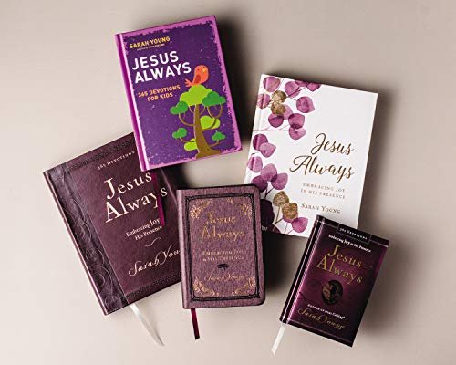 Jesus Always, Padded Hardcover, with Scripture References: Embracing Joy in His Presence (A 365-Day Devotional)