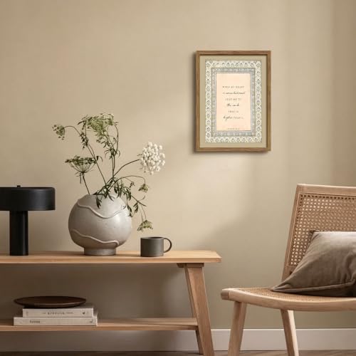 Framed Bible Verse Wall Art, Christian Psalm 61:2 Scripture Canvas Wall Decor Painting, Vintage Inspirational Religious Floral Artwork Print Picture for Bedroom Living Room Prayer Room 12x16 Inch - color: Bible Verse, size: 16"L x 12"W